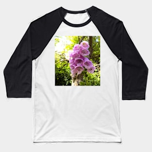 Pink Foxglove Baseball T-Shirt